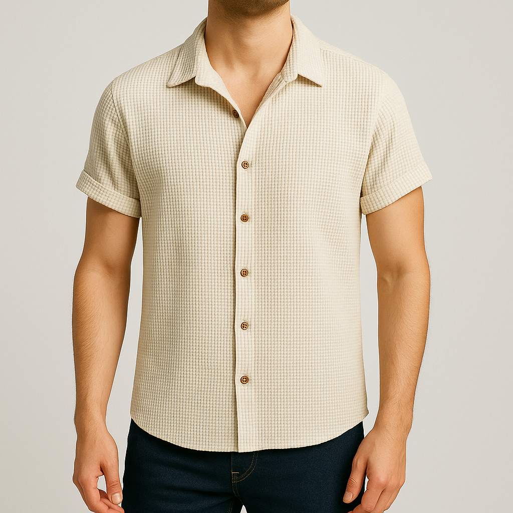 Chemise Ceylan en nid-d’abeilles